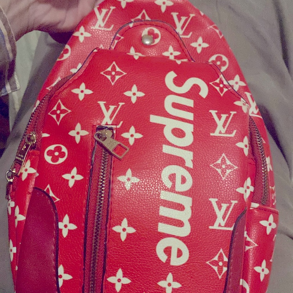Supreme and LV Messenger Bag